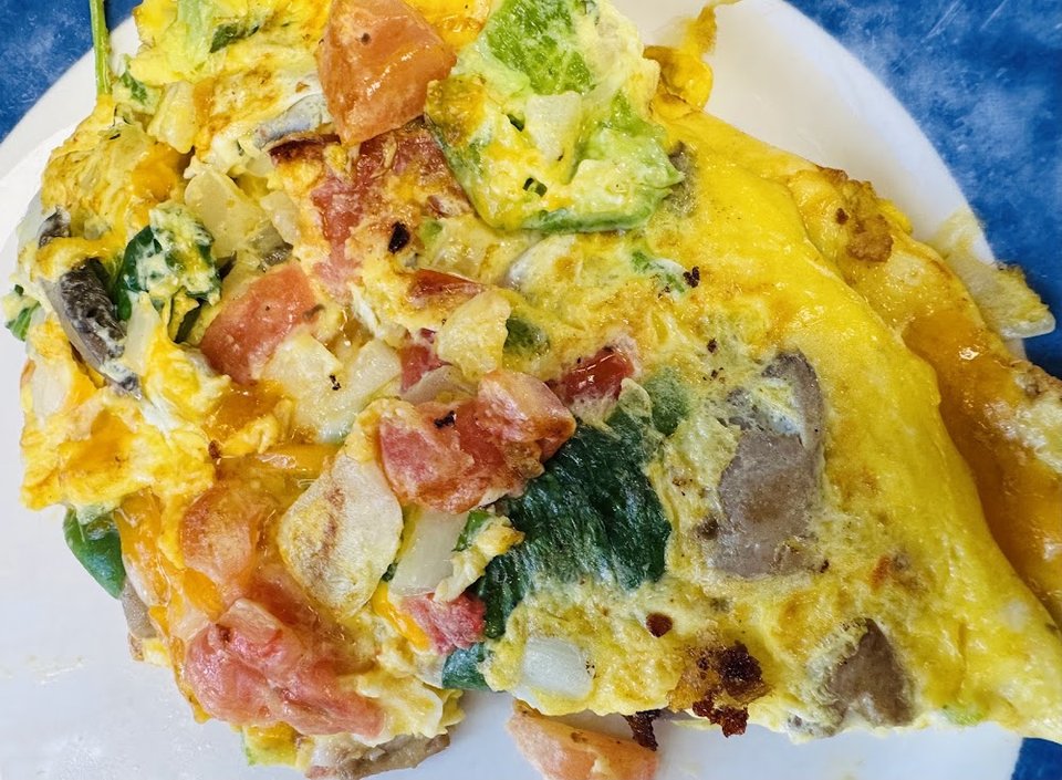 Vegetable and Cheese Omelet