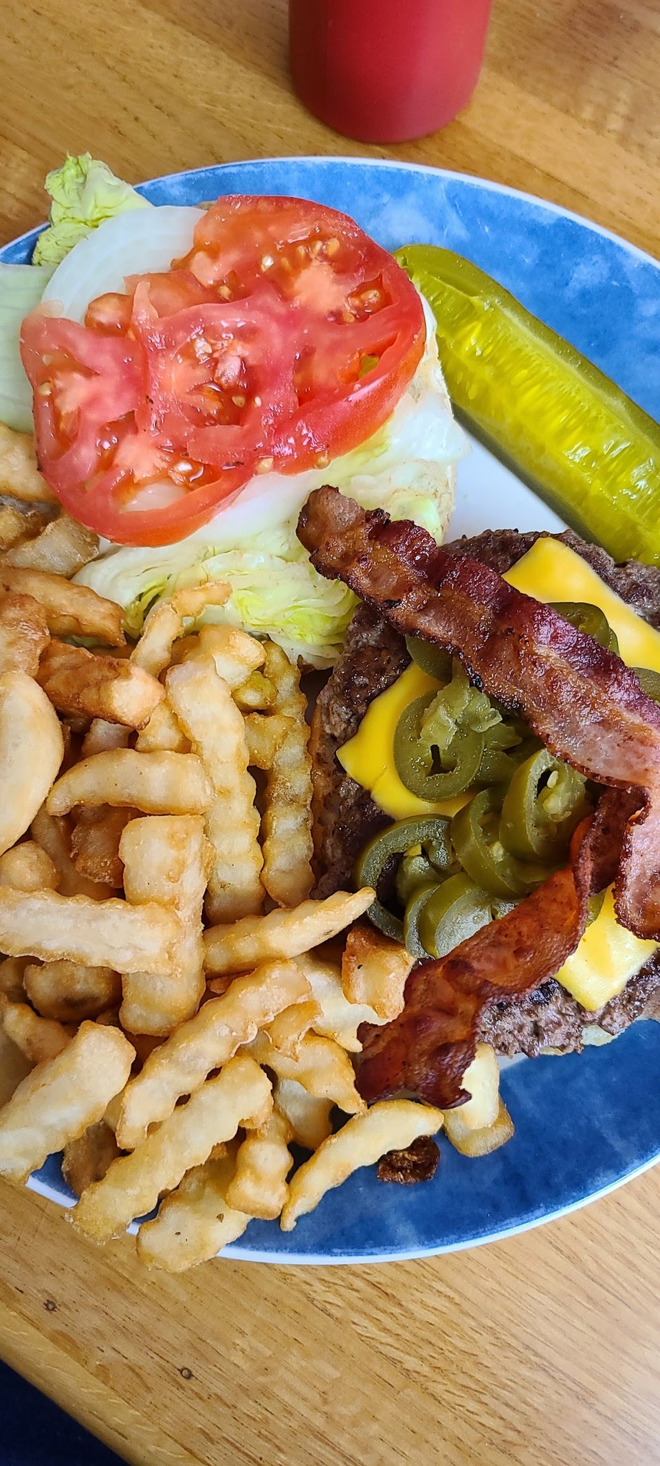 Bacon Cheeseburger with Jalapenos